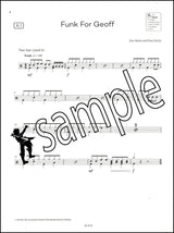 1st sample page from ABRSM Drum Kit Exam Pieces Grade 1 from 2024