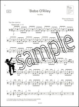 1st sample page from ABRSM Drum Kit Exam Pieces Grade 2 from 2024