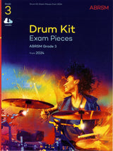 front cover of ABRSM Drum Kit Exam Pieces Grade 3 from 2024