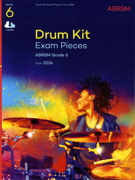 front cover of ABRSM Drum Kit Exam Pieces Grade 6 from 2024