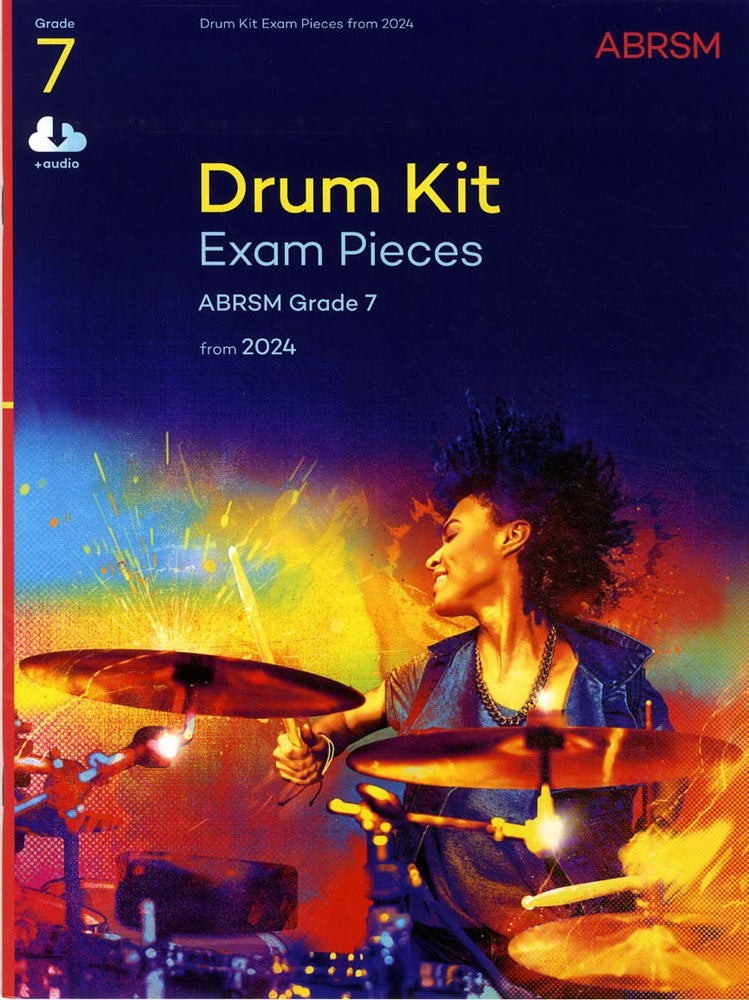 front cover of ABRSM Drum Kit Exam Pieces Grade 7 from 2024