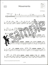 1st sample page from ABRSM Drum Kit Exam Pieces Grade 8 from 2024