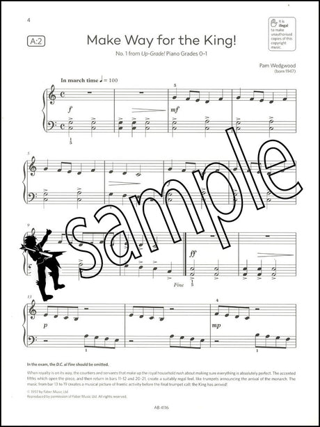 1st sample page of ABRSM Piano Exam Pieces Initial Grade 2025-2026