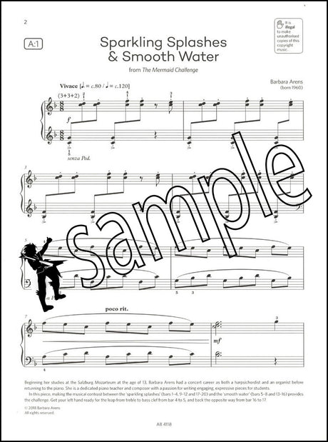 2nd sample page of ABRSM Piano Exam Pieces Grade 2 2025-2026