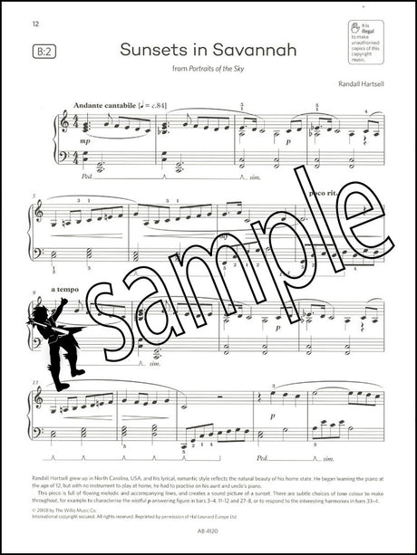 2nd sample page of ABRSM Piano Exam Pieces Grade 4 2025-2026