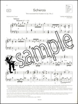 1st sample page of ABRSM Piano Exam Pieces Grade 7 2025-2026