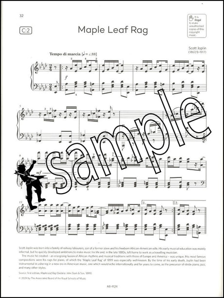 3rd sample page of ABRSM Piano Exam Pieces Grade 8 2025-2026