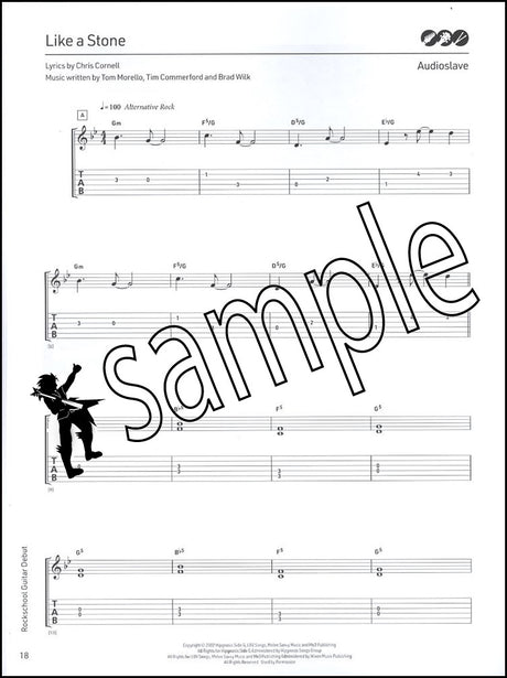 2nd sample page from Rockschool Guitar Debut from 2024