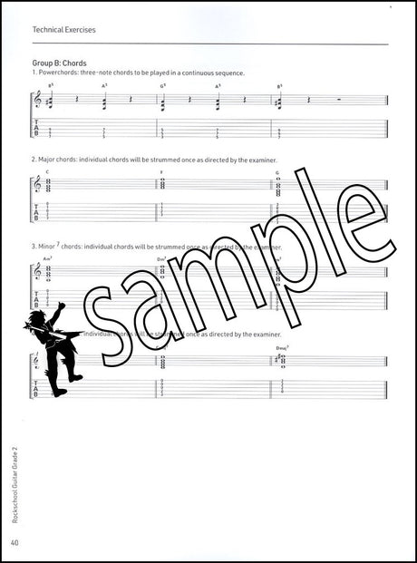 3rd sample page from Rockschool Guitar Grade 2 from 2024