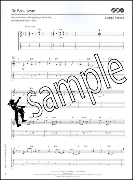 1st sample page from Rockschool Guitar Grade 3 from 2024