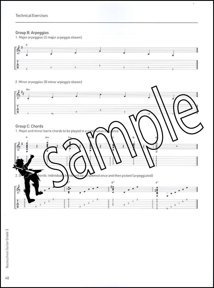 3rd sample page from Rockschool Guitar Grade 3 from 2024