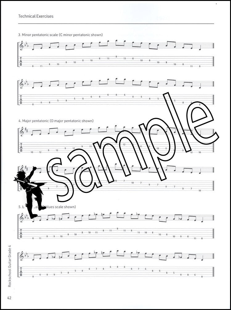 3rd sample page from Rockschool Guitar Grade 4 from 2024