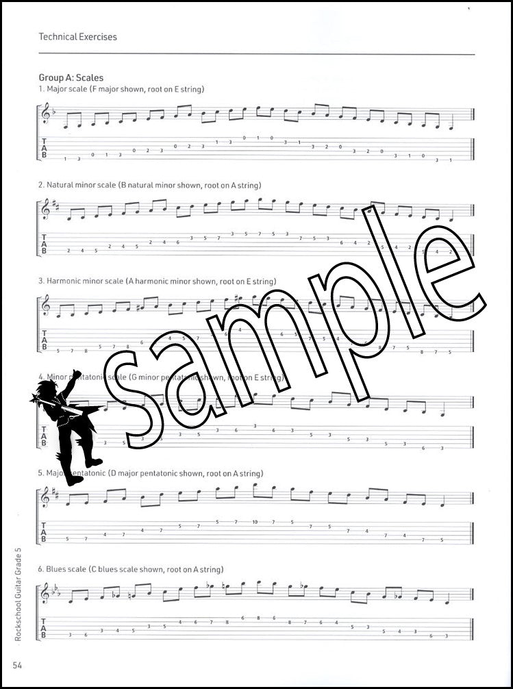 3rd sample page from Rockschool Guitar Grade 5 from 2024