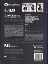 back cover of Rockschool Guitar Grade 6 from 2024