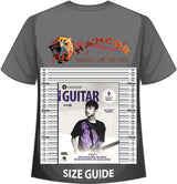 front cover of Rockschool Guitar Grade 6 from 2024 on a size guide