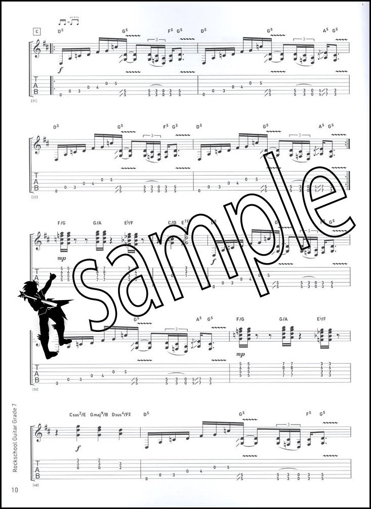 1st sample page from Rockschool Guitar Grade 7 from 2024