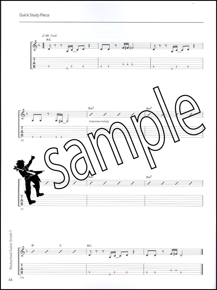 3rd sample page from Rockschool Guitar Grade 7 from 2024