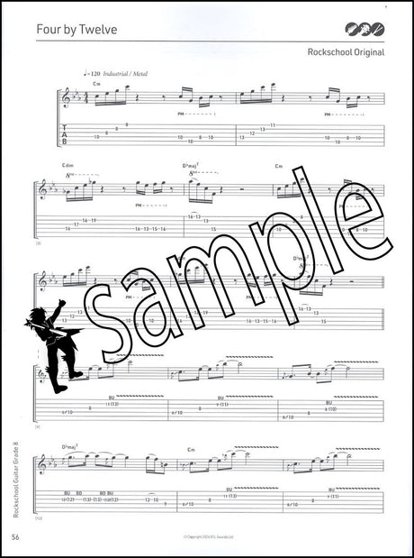 2nd sample page from Rockschool Guitar Grade 8 from 2024