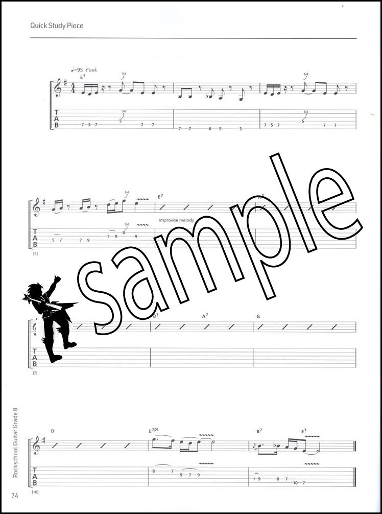 3rd sample page from Rockschool Guitar Grade 8 from 2024