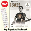 front cover of Rockschool Bass Debut from 2024 together with free Bass Glef bookmark