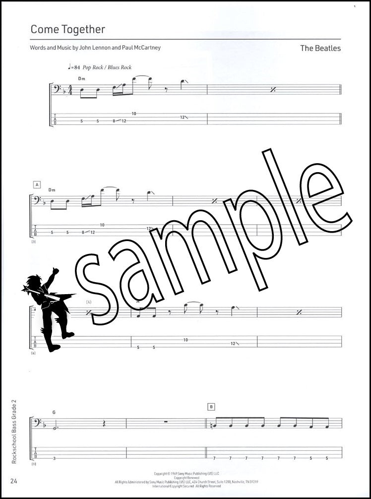 2nd sample page from Rockschool Bass Grade 2 from 2024