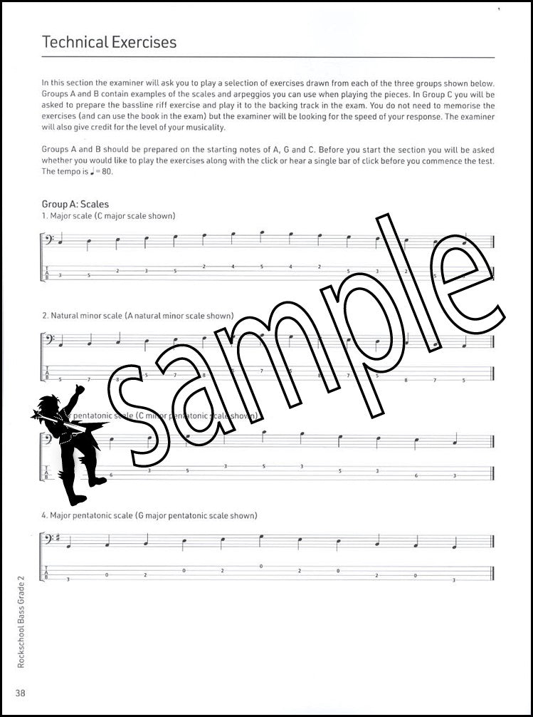 3rd sample page from Rockschool Bass Grade 2 from 2024