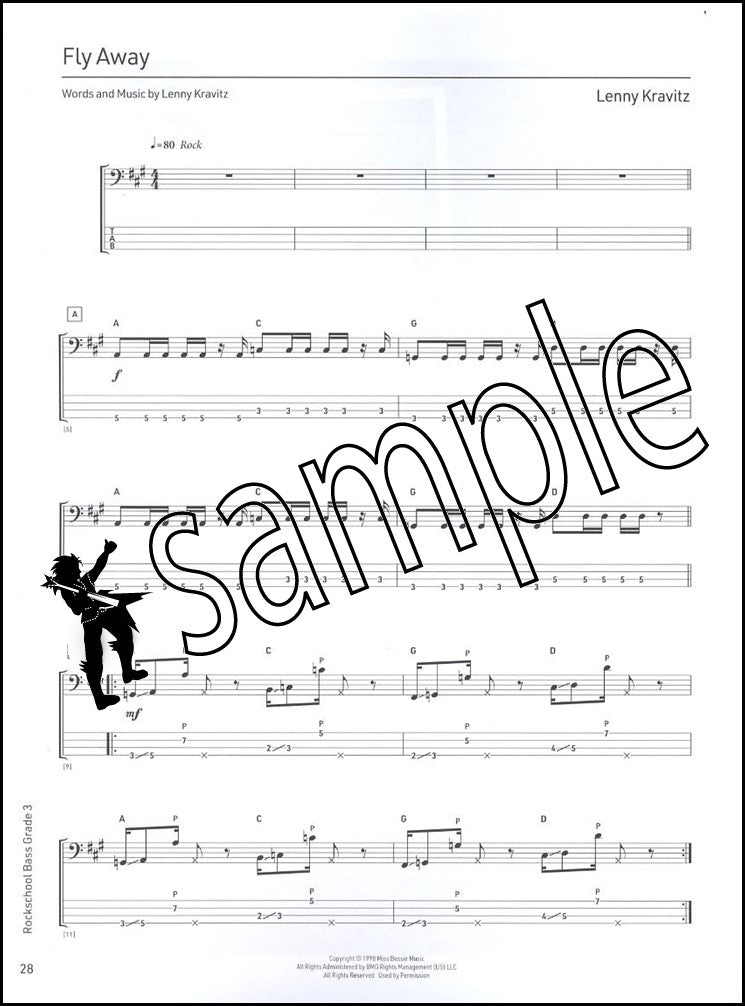 2nd sample page from Rockschool Bass Grade 3 from 2024