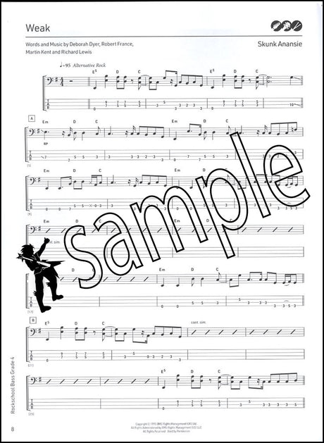 1st sample page from Rockschool Bass Grade 4 from 2024