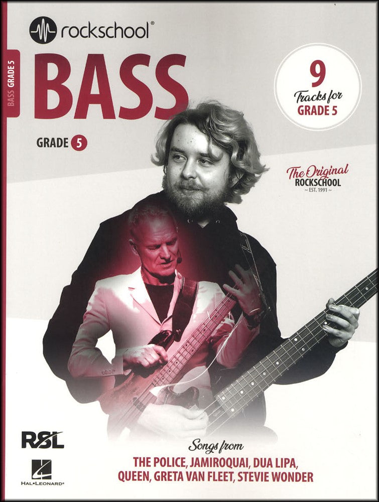 front cover of Rockschool Bass Grade 5 from 2024