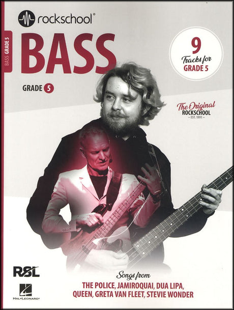 front cover of Rockschool Bass Grade 5 from 2024