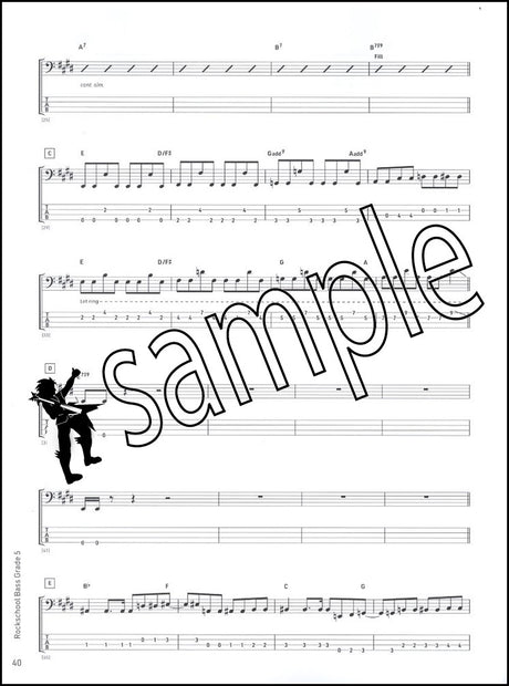 2nd sample page from Rockschool Bass Grade 5 from 2024