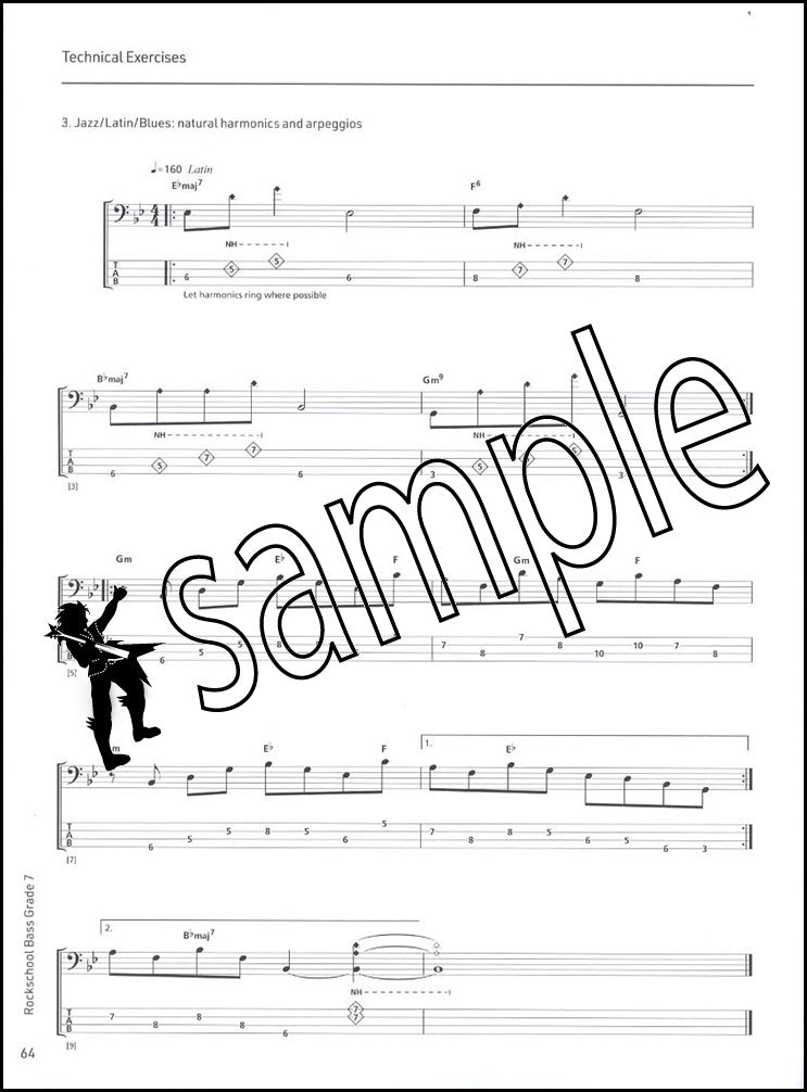 3rd sample page from Rockschool Bass Grade 7 from 2024