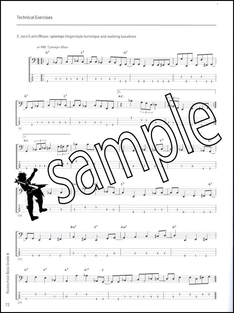 3rd sample page from Rockschool Bass Grade 8 from 2024