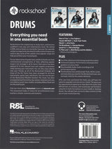 back cover of Rockschool Drums Grade 3 from 2024