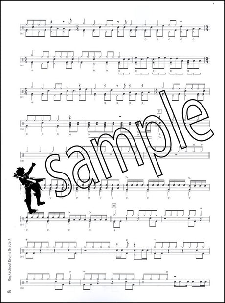 2nd sample page from Rockschool Drums Grade 7 from 2024