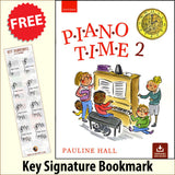 front cover of Piano Time 2 together with free Piano Clef bookmark