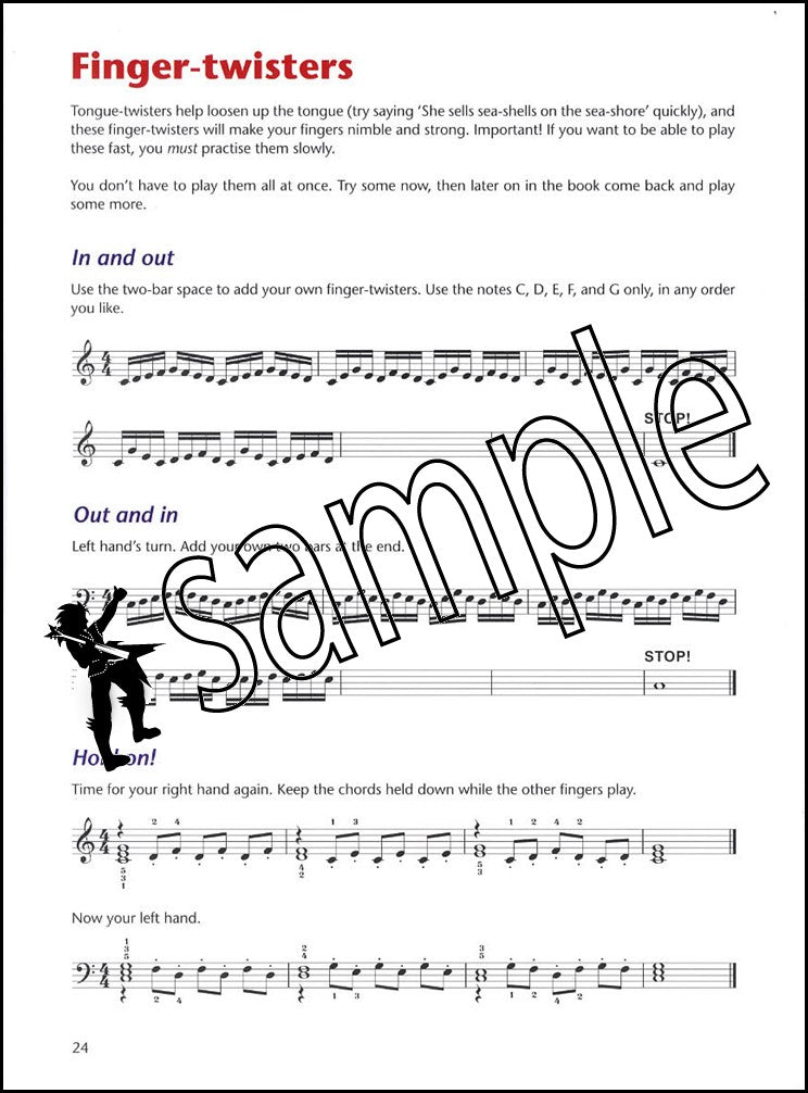 2nd sample page from Piano Time 3