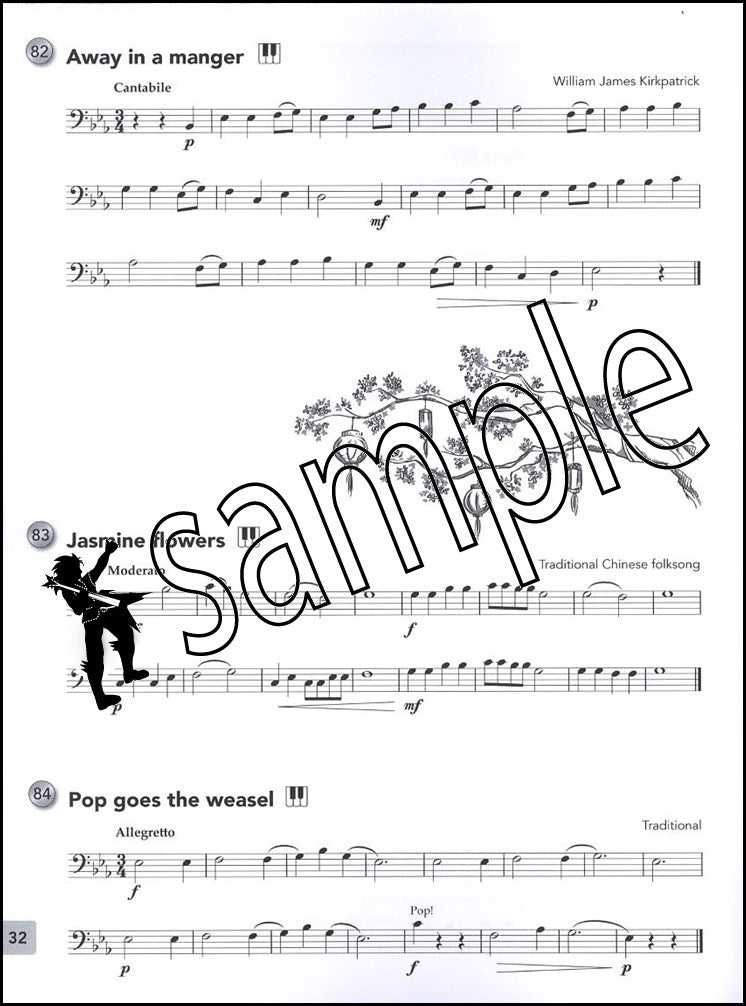 2nd sample page from Paul Harris's Trombone Basics (Bass Clef Edition)