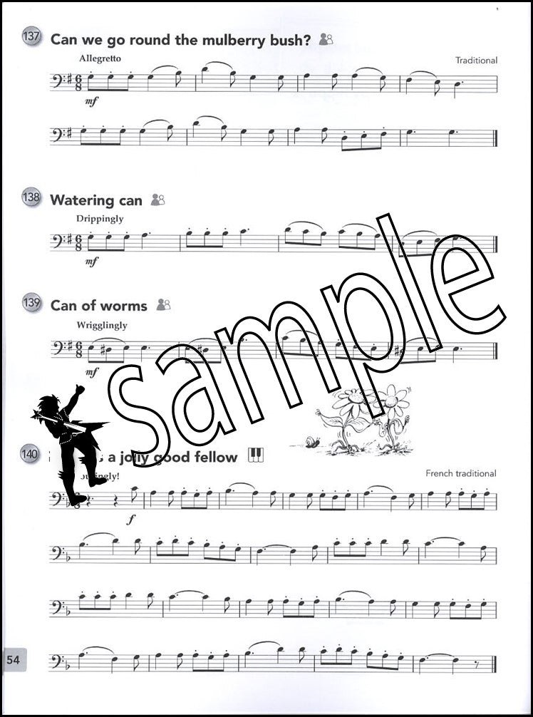 3rd sample page from Paul Harris's Trombone Basics (Bass Clef Edition)