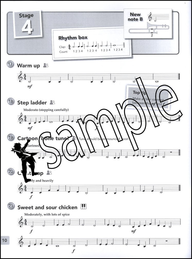 1st sample page from Paul Harris's Trombone Basics (Treble Clef Edition)