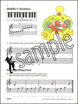 1st sample page from Bastien Piano Basics Theory & Technique for the Young Beginner Primer B