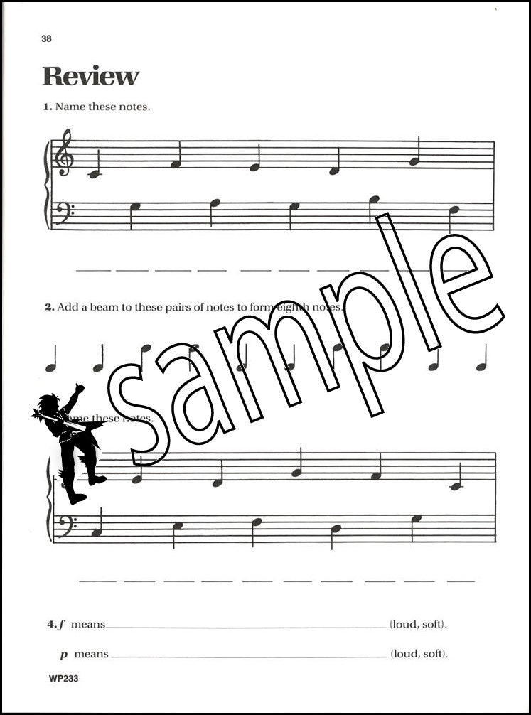 3rd sample page from Bastien Piano Basics Theory & Technique for the Young Beginner Primer B