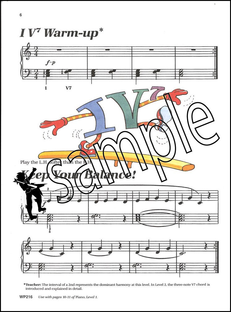 1st sample page from Bastien Piano Basics Technic Level 1