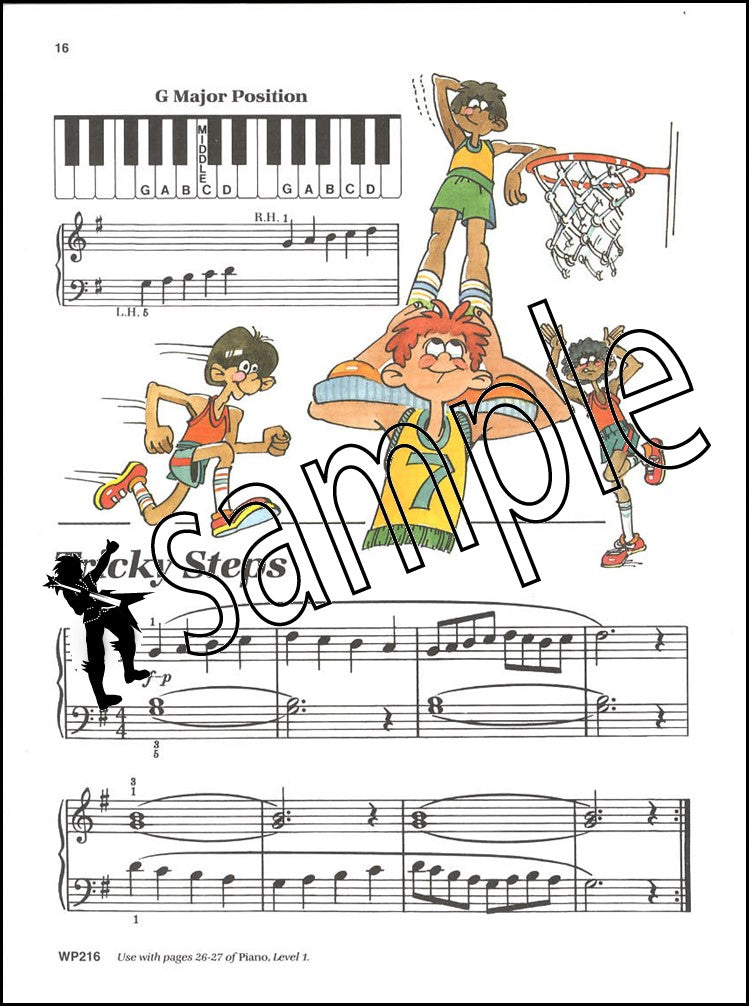 2nd sample page from Bastien Piano Basics Technic Level 1