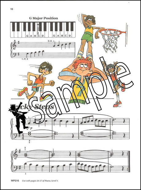 2nd sample page from Bastien Piano Basics Technic Level 1