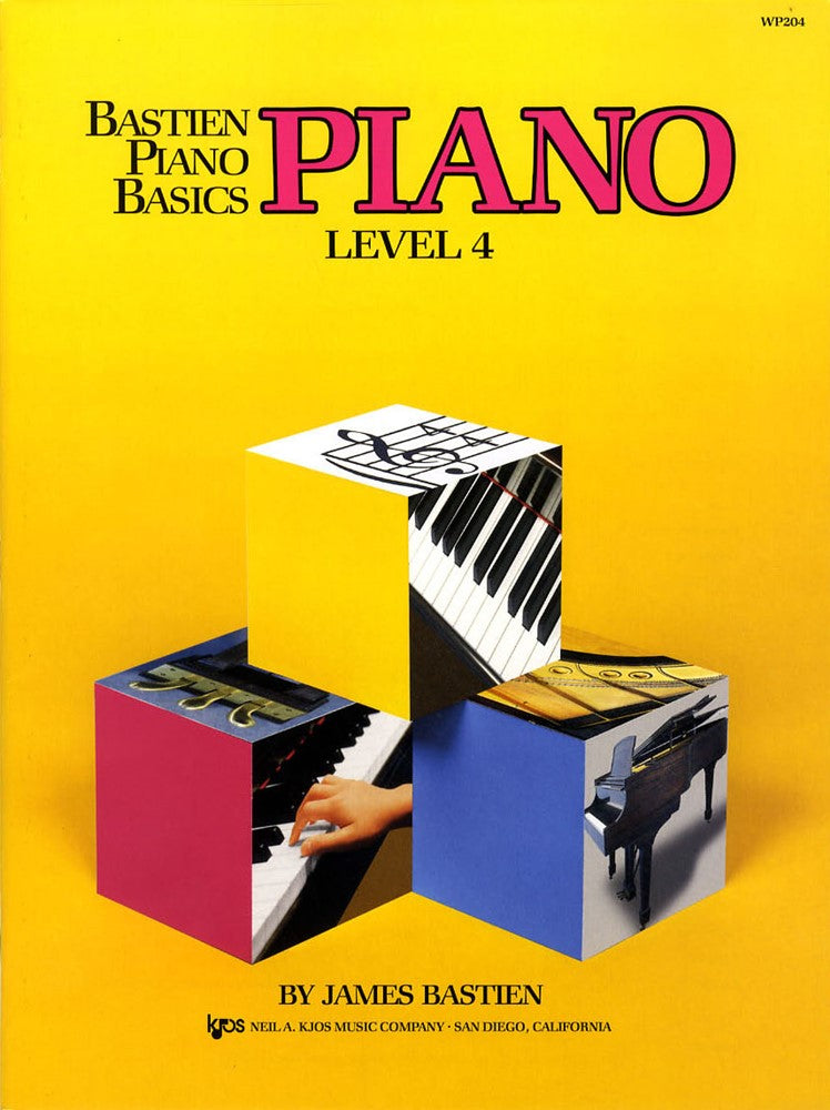 front cover of Bastien Piano Basics Piano Level 4