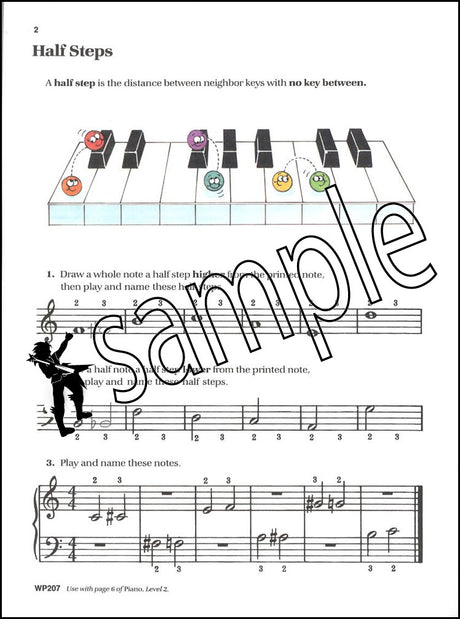 1st sample page from Bastien Piano Basics Theory Level 2