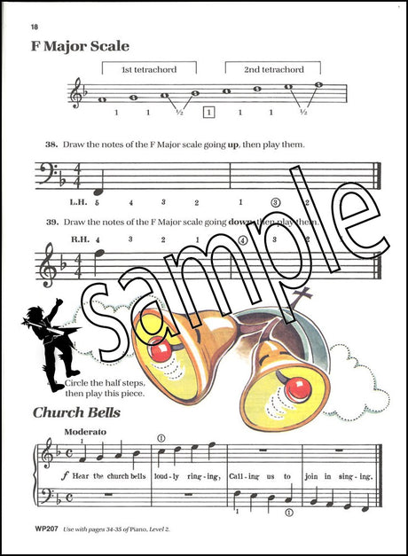 2nd sample page from Bastien Piano Basics Theory Level 2