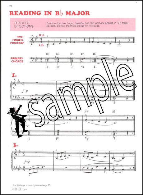 3rd sample page from The Older Beginner Piano Course Level 2