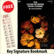 front cover of The Older Beginner Piano Course Level 2 together with free Piano Clef bookmark